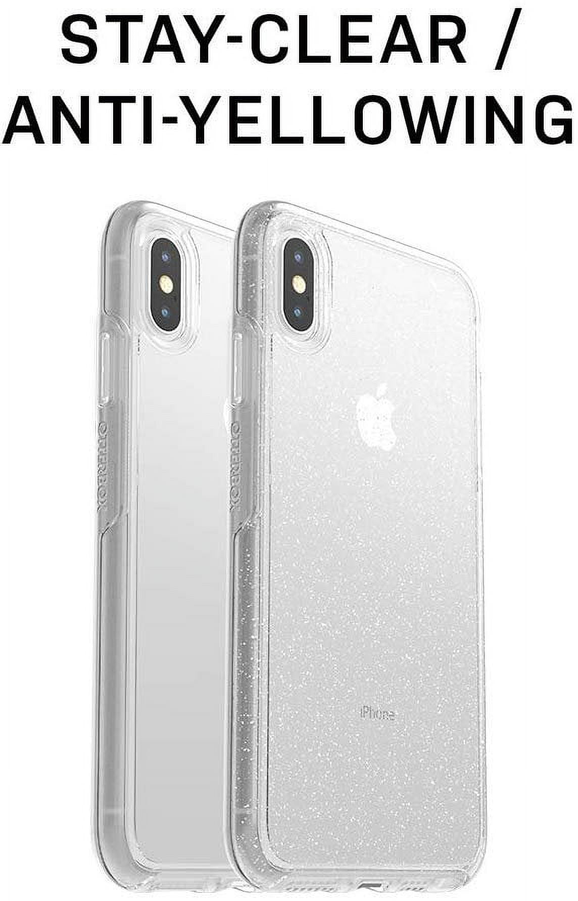 OtterBox Symmetry Clear Series Case for iPhone Xs & iPhone X - Retail Packaging - Stardust (Silver Flake/Clear)