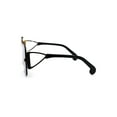 thumbnail image 3 of Womens Shield Oversize Mobster Rimless Flat Top Bridge Sunglasses Gold Silver Mirror, 3 of 4