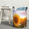 thumbnail image 6 of Fotbe butterflies flying near sunflower in field Pattern Laundry Basket with Handles, Waterproof Large Laundry Hamper, Wash Bag for Corner Dorm, Rolling Laundry Basket with Handles-Medium, 6 of 6