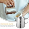 thumbnail image 5 of Latte Frother Pitcher Milk Cup Jug Espresso Creamer Concentrate Stainless Steel, 5 of 6