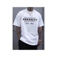 thumbnail image 1 of Cotton Short Sleeve T-Shirt MBDMBD Men's Brooklyn New York Graphic T-Shirt - Soft Regular Fit Casual Tee with Bold Black & White Print, Machine Washable Round Neck Streetwear, Everyday Fashion, 1 of 6