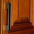 thumbnail image 5 of 3-3/4 in. Center Embossed Leather Strip Cabinet Pulls, Satin Nickel, 5 of 7