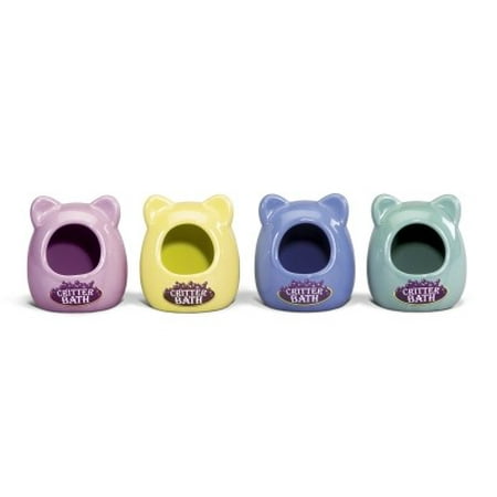 Chinchilla Bath - Kaytee Small Animal Ceramic Critter Bath, Small, Green