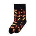 thumbnail image 6 of MeMoi Men's Tasty Hot Dogs Bamboo Blend Novelty Crew Sock - Mens - Male, 10-13, Medium Gray, 6 of 7