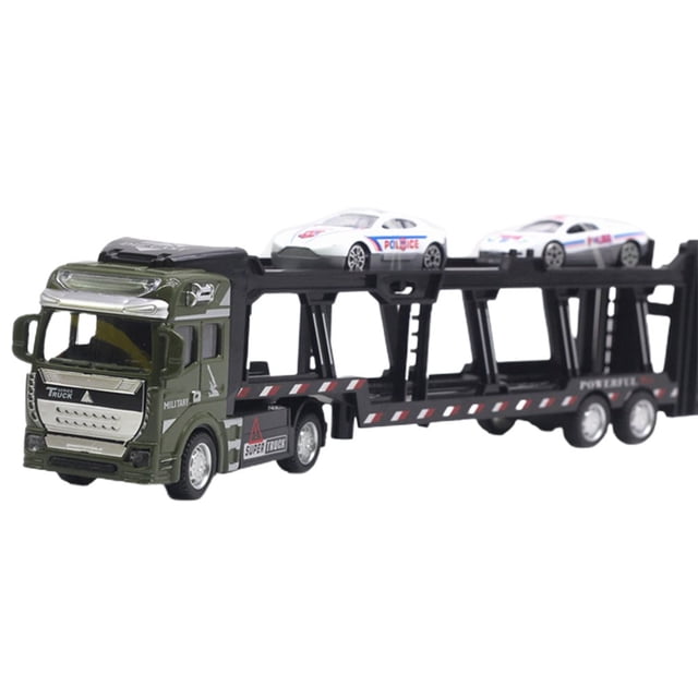 1 48 Car Toy Pull Back Drive Eye-Catching Detailed Alloy Transport Car Toy for Adults