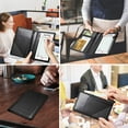 thumbnail image 7 of Fintie Server Book Organizer with Zipper Pocket, PU Leather Restaurant Guest Check Presenters Card Holder for Waitress, Waiter, Bartender, Black, 7 of 7