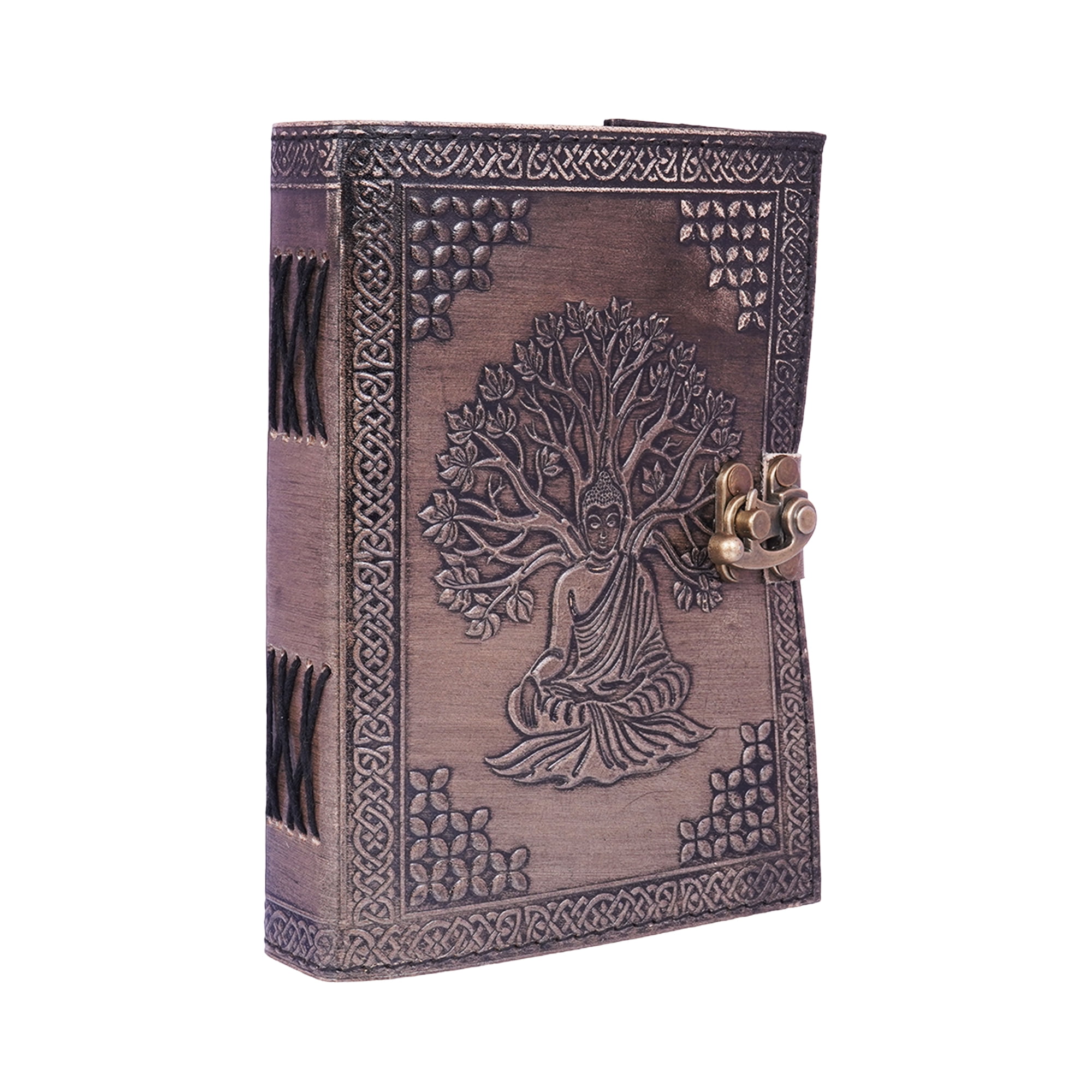 Buddha Leather Journal – Handmade Vintage Embossed Notebook 5x7
