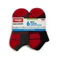 thumbnail image 4 of Wrangler Boys' Essentials Cool Comfort Low-Cut Boys Socks, Assorted Cushioned Kids Socks, Large, 6-Pack, 4 of 14