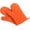 Orange, variant on KALAKALA Oven Mitts, Premium Heat Resistant Kitchen Gloves Cotton & Polyester Quilted Oversized Mittens, 1 Pair (Pink)