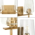 thumbnail image 5 of Progress Lighting Calais 2-Light Wall Sconce, Vintage Brass, Clear Glass Shade, 5 of 6