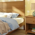 thumbnail image 5 of Haven Canopy Bed with Square Post and Wood Headboard (Queen), Pecan, 5 of 9