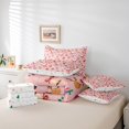 thumbnail image 6 of Manfei Christmas Santa Claus 7 Pieces Bedding Comforter Set,Kawaii Xmas Reindeer Full Bedding Set,Happy New Yaer Fitted Sheet Flat Sheet For Girls Boys,Microfiber Bedroom Decor Reversible, 6 of 8