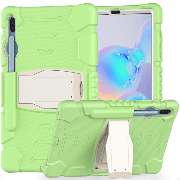 for Samsung TabS6 10.5 tablet case T867 contrast bracket T865 with pen slot T860 three-proof protective case matcha green