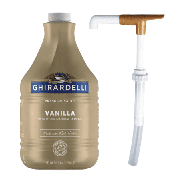 Ghirardelli Vanilla Flavoring Sauce 64 fl. oz. Bonus Squeeze Pump