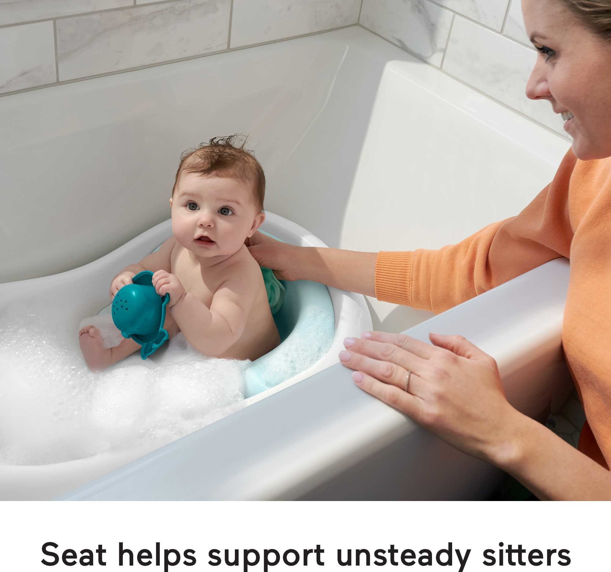 Fisher-Price 4-in-1 Sling 'n Seat Baby Bath Tub Pacific Pebble, Unisex