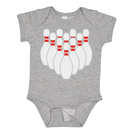 

Inktastic Ten Pins for Bowling Boys or Girls Baby Bodysuit