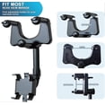 thumbnail image 2 of Rearview Mirror Phone Holder For Car 360 Rotatable And Retractable Car Phone Holder For All Phones, 2 of 5
