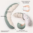 thumbnail image 3 of Almohada corporal Ailuteie Peallow, larga y redonda, para adultos, con soporte lumbar, 3 of 8
