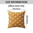 thumbnail image 6 of REGALWOVEN 2 Pcs Jacquard Decoration Throw Pillow Cover Modern Pattern Pillow Cases for Home Sofa Bed Yellow 18" x 18", 6 of 6