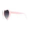 thumbnail image 3 of Iconic Large Bubble Heart Shape Cute Plastic Sunglasses Pink Smoke, 3 of 4