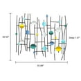 thumbnail image 2 of LuxenHome Modern Metal Wall Decor in Multi-Color and Black, 2 of 15