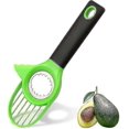 thumbnail image 1 of 3 In 1 Avocado Slicer Tool With Grip Handle,multifunctional Avocado Knife Peeler,avocado Pitter And Cutter (black+green), 1 of 3