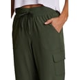 thumbnail image 4 of RBX Active Women's Relaxed Lightweight Woven Cargo Capri Pant, 4 of 4