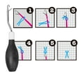 thumbnail image 4 of Latch Hook Tool Rug Making Mesh Kit Metal Construction with Comfortable Rubber Handle Crochet Hair Coaster Making Crafting, 4 of 7