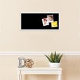 thumbnail image 3 of PinPix 28x12 Custom Cork Bulletin Board Solid Black Poster Board Has a Fabric Style Canvas Finish, Framed in Solid Black, by ArtToFrames (PinPix-622), 3 of 5