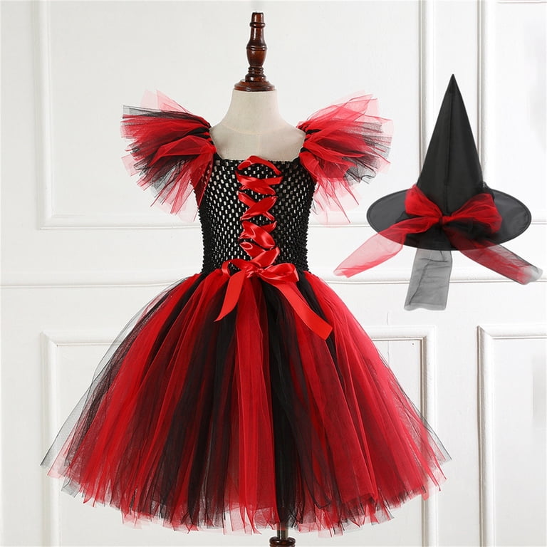 red sorceress dress Hooded Renaissance Sorceress Gown - Rose and Red