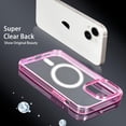thumbnail image 6 of Case Compatible with iPhone 13 Case, Compatible with MagSafe Wireless Charging, Transparent Anti-Scratch Back Shockproof Protective Slim Thin Phone Case Cover, Translucent Pink, 6 of 15