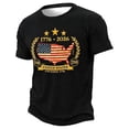 thumbnail image 5 of CCRFTGI 250 Anniversary Usa Flag Shirts for Kids Boys Girls Size 10-12 Patriotic Cute Tops 4th Of July American Flag Striped Outfits Freedom Summer Tops Festival T-Shirts Black 2-3 Years, 5 of 5