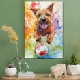 thumbnail image 2 of Irish Terrier Dog Stretched Canvas Size 8x12 – Soccer Canvas Print of Funny Irish Terrier Dog Wall Art, Soccer Sports Wall Decor, Home Decor, Dog Lover, 2 of 5