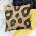 thumbnail image 2 of BANET  Leopard Print Throw Pillow Covers Animal Skin Texture Decorative Pillowcases Soft Cushion Covers for Sofa Couch Bed Home Decor 12x12in, 2 of 5