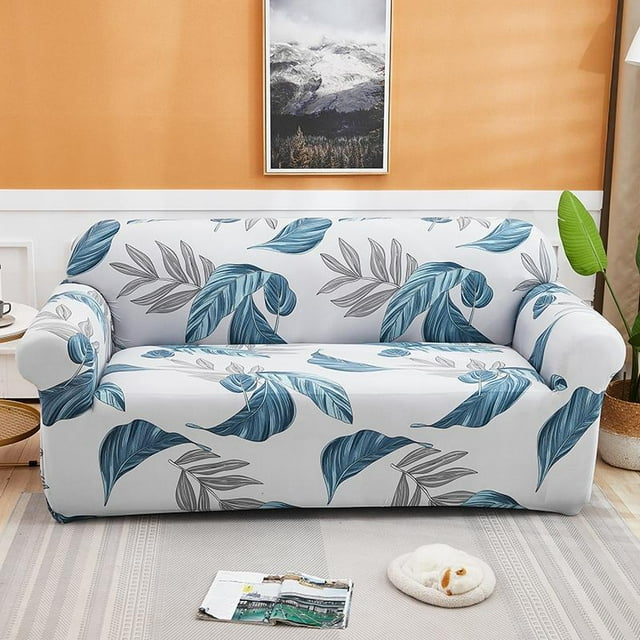 Stretch Sofa Cover Printed Couch Covers Elastic Sofa Slipcovers Cushion Couches Non Slip Soft Washable Furniture Protective Universal