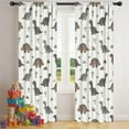thumbnail image 5 of Blackout Kids Curtains,Light Beige Dinosaurs Landscapes Pattern Childrens Insulated Curtains Set Of 2,Bedroom Essentials,Toddler Room Decor 42"x84", 5 of 5