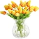 thumbnail image 2 of 30 piezas de flores de tulipán artificiales, tulipanes de tacto Real, flores falsas, ramo de boda para decoraciones de boda en el hogar (naranja), 2 of 5