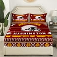 thumbnail image 3 of Erosebridal Rugby Bed Sheets Set Twin Size Youth Adults,American Football Sheet Set,Football Lover Sheets,Sports Ball Game Flat Fitted Sheet with 1 Pillowcase Deep Pockets(Washington), 3 of 6