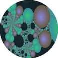 thumbnail image 1 of Ahgly Company Machine Washable Indoor Round Transitional Dark Gray Black Area Rugs, 8' Round, 1 of 7