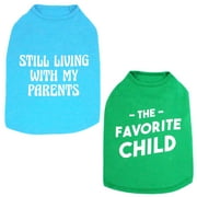 Vibrant Life Tshirt, 2pack, Child/Parents, Green/Blue, XXS
