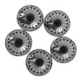 thumbnail image 4 of 5x Vintage Metal Round Flower Snap Studs Buttons NO-SEW Bag Buttons 30mm #5 5, 4 of 10