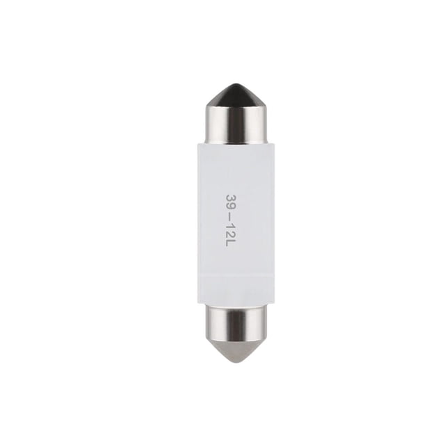 Sidaley Luz Interior de coche, pieza de repuesto de bombilla de lámpara de aleación de aluminio, accesorio de iluminación de alto brillo Bombillas para automóviles Luz blanca de 12V 39MM