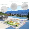 thumbnail image 3 of Easter Truck Outdoor Rug for Patio/Deck/Porch, Non-Slip Large Area Rug 3 x 5 Ft, Spring Floral Eggs Butterflies Leaves Gray Plaid Indoor Outdoor Rugs Washable Area Rugs, Camping Rug Carpet Runner, 3 of 8