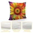thumbnail image 4 of Creowell Flowers Fashion Style Dirt-Resistant Throw Pillow Covers for Couch Sofa Bed Living Room Bedroom Aesthetic Decorative 1PC 12x12in, 4 of 5