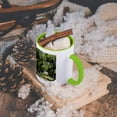 thumbnail image 5 of 3dRose, Louisiana, New Orleans, Vacherie. Oak Alley Plantation, old oak trees., 11oz Two-Tone Green Mug, 5 of 7