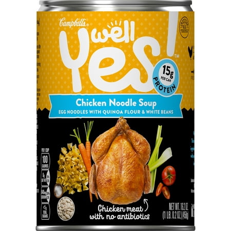 (8 Pack) Campbell's Well Yes! Chicken Noodle Soup, 16.2 oz.