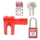 thumbnail image 2 of Lockout Tagout Lock Kit, Adjustable Engineering Safety Lock Set For Industrial For Petroleum For Electric Power, 2 of 8