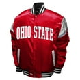 thumbnail image 2 of Men's Franchise Club Scarlet Ohio State Buckeyes Power Satin Full-Snap Jacket, 2 of 3