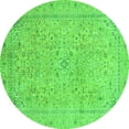 thumbnail image 1 of Ahgly Company Indoor Round Abstract Green Modern Area Rugs, 3' Round, 1 of 4
