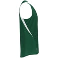 thumbnail image 5 of Holloway XL Youth PR Max Track Jersey Dark Green/White 221235, 5 of 5